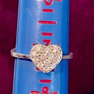 Lovely Sterling silver heart ring